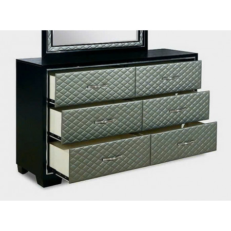 B2025W-050 : Tủ Ngang 06 Ngăn Kéo - Ngang 165cm 